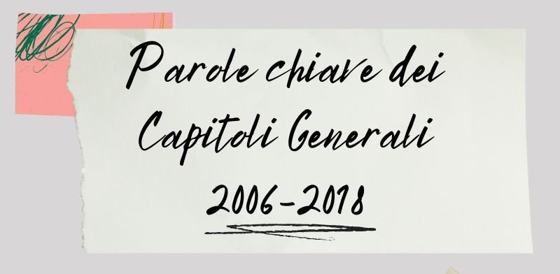 Parole chiave dei capitoli generali 2006-2018