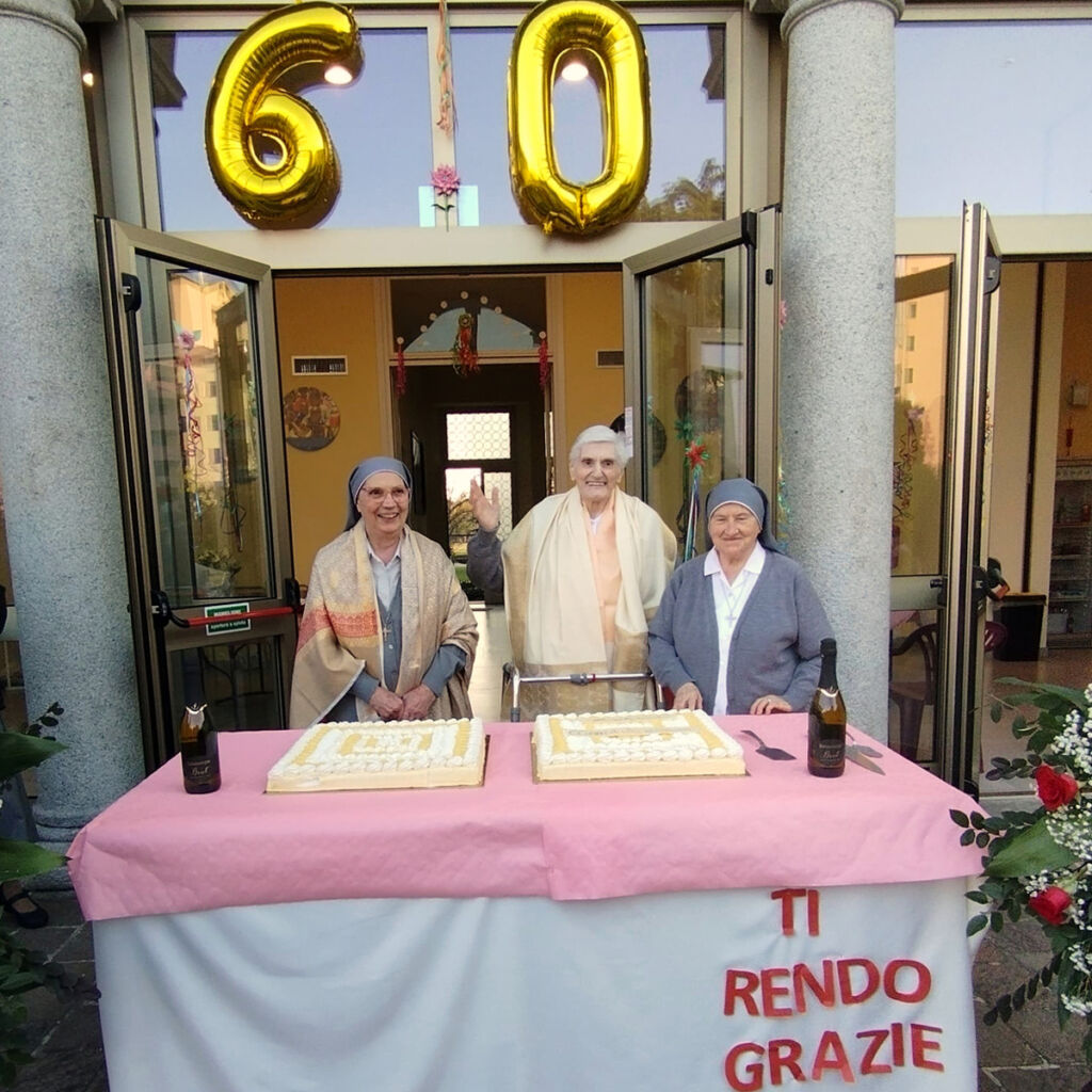 Celebrazione dei sessant’anni di vita religiosa